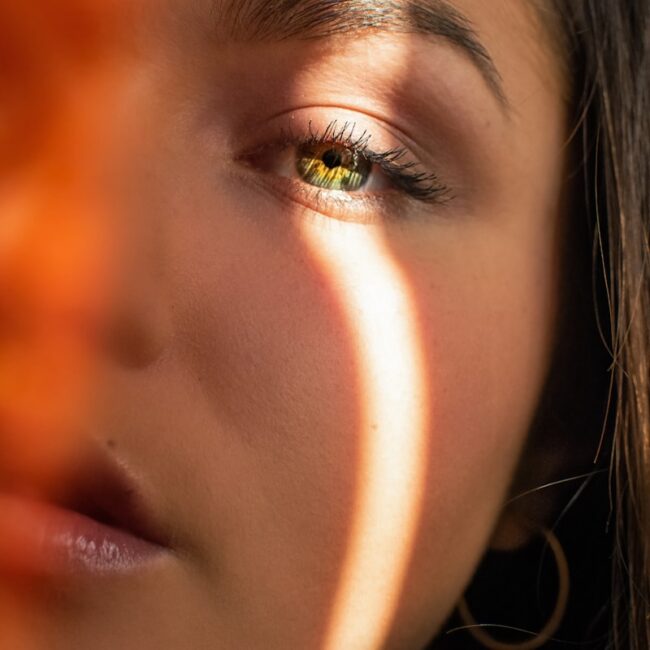 portrait of woman face
